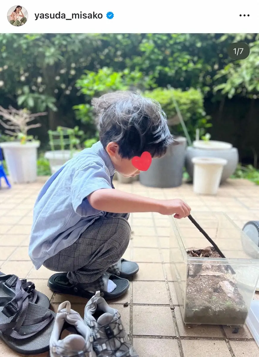 【画像・写真】安田美沙子　「ジブリみたいな次男」の愛らしい近影に反響　「のびのび成長」「なんて可愛いんだ」の声