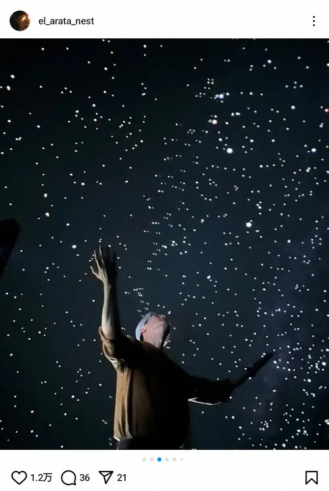 【画像・写真】50歳イケメン俳優「感動のおすそわけ」レアすぎる“絶景ショット”に「絵になる」「星の王子様」