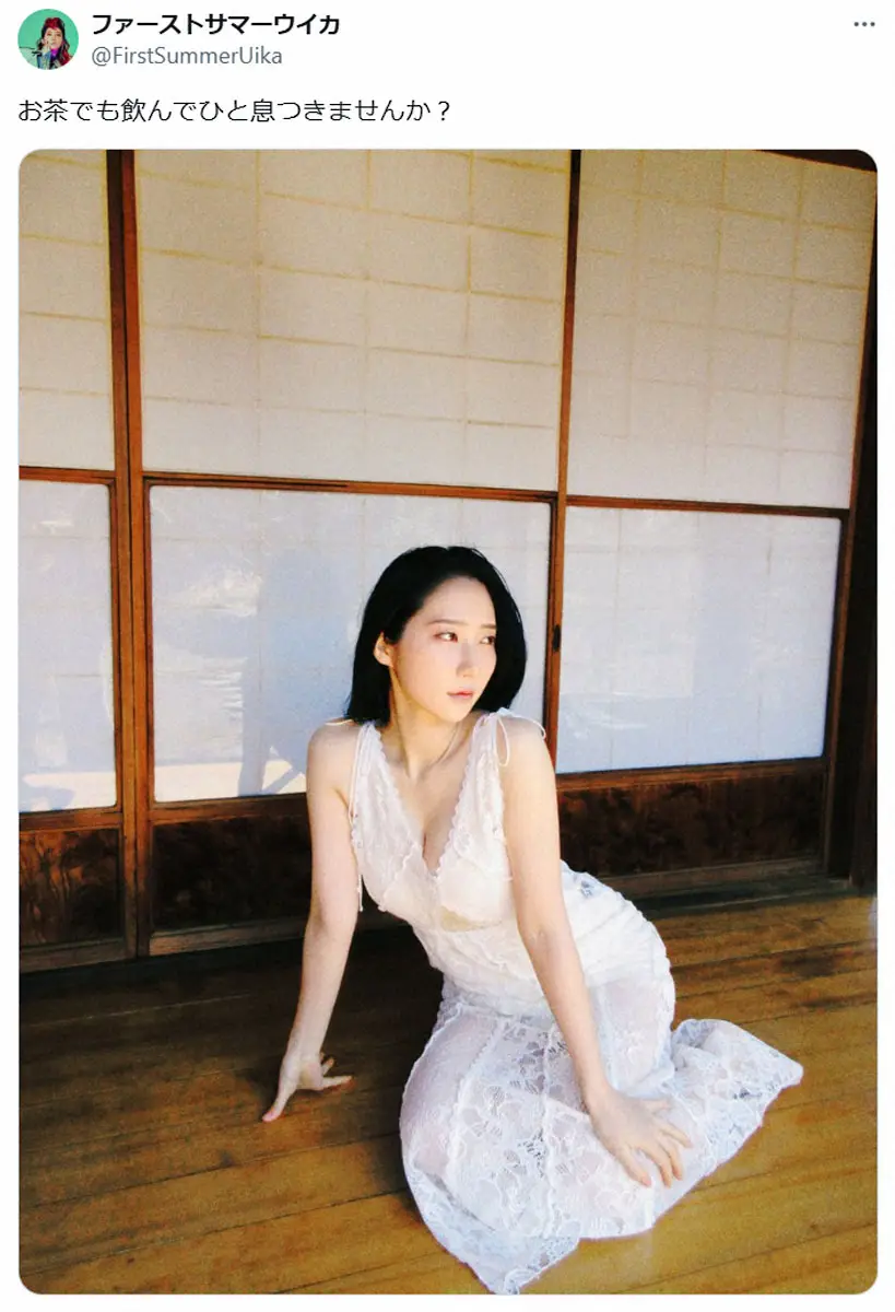 【画像・写真】「檀蜜さんかと…」ウイカ　素肌のぞく白ワンピ姿にフォロワーくぎ付け「つやがある」「色っぽい」の声