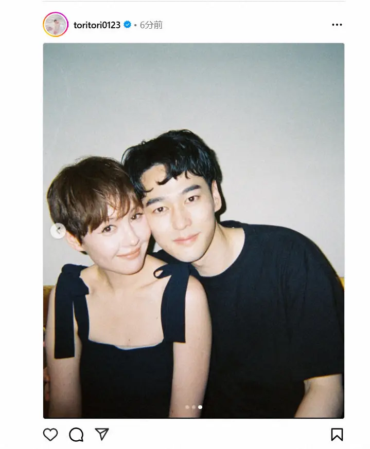 【画像・写真】トリンドル玲奈「初めての夫婦でのお仕事」を報告　俳優夫と顔を寄せ合う2Sに「目が潤う」「素敵」の声