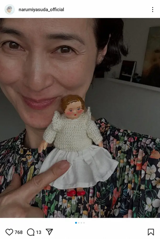 【画像・写真】「人形作っちゃいました」安田成美の新作手芸にファン感心「めちゃくちゃ可愛い」「素敵な表情」