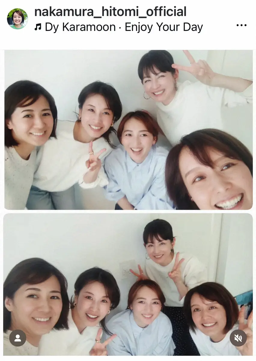 【画像・写真】中村仁美アナ　カトパンに椿原アナも…元同僚たちの人気アナたちとの「いつかの朝活」報告に反響