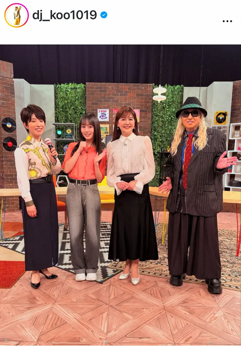 【画像・写真】DJ KOO　NHK収録での仕事復帰報告「元気になって番組の収録が出来ました」