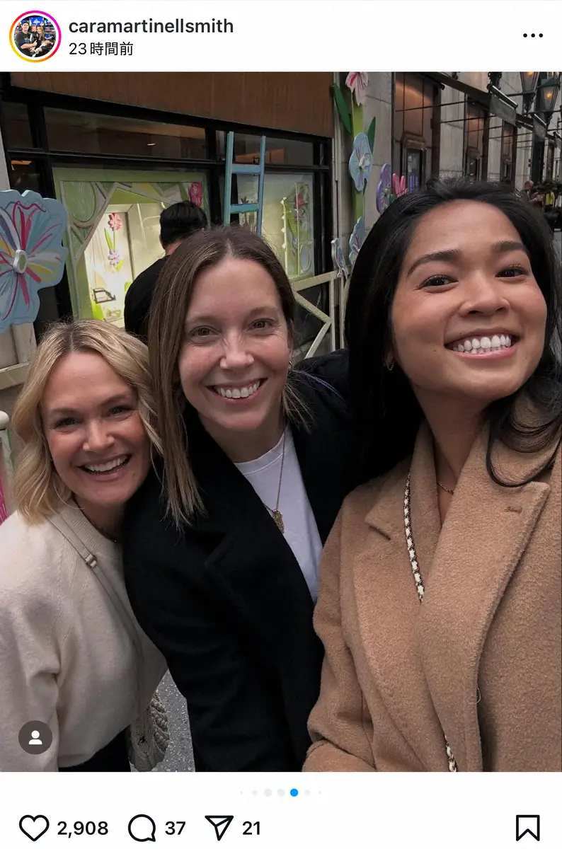 【画像・写真】ドジャース夫人会3ショット！スミス捕手の妻が公開「ニューヨークのまとめ」ファン「クール」の声