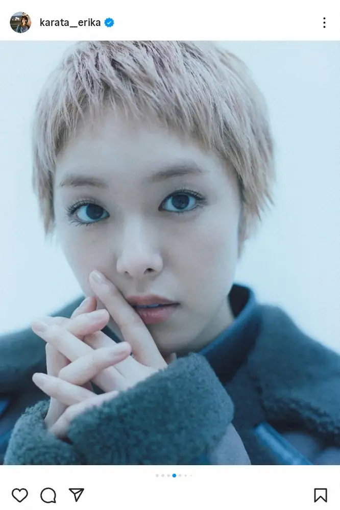 【画像・写真】27歳・唐田えりかがイメージ一新！金髪ベリショで中性的な魅力爆発　「お楽しみに」新ドラマも告知