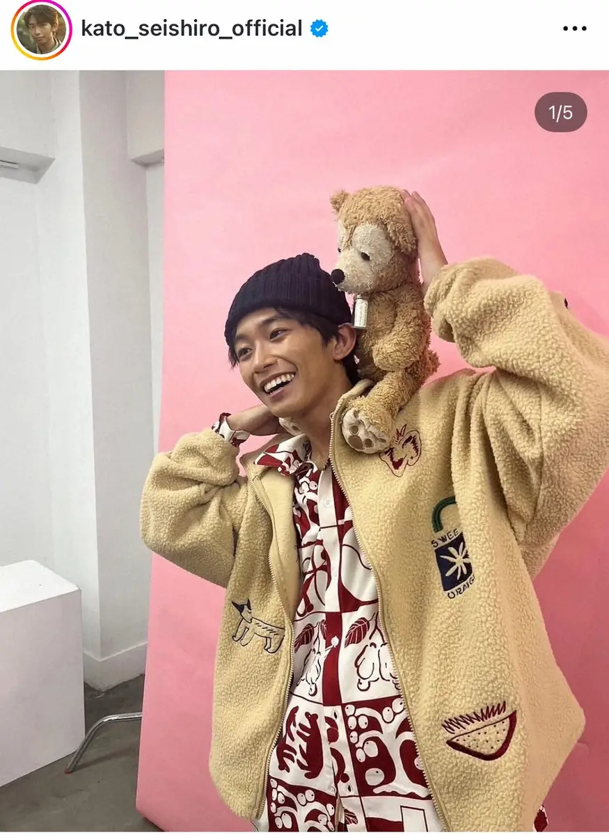 【画像・写真】加藤清史郎　「すっごく大人になった」反響受け“サービスショット”披露　「まだまだ赤ちゃんです」