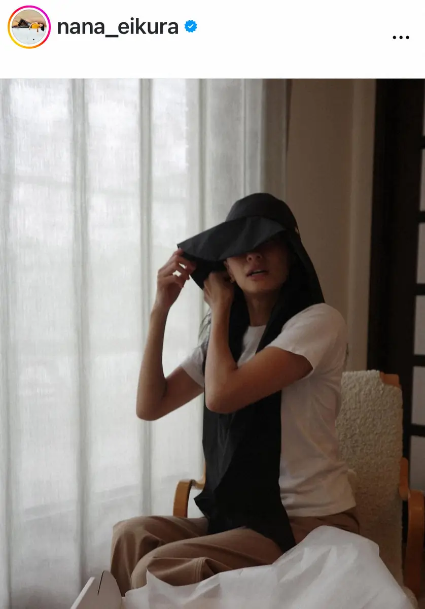 【画像・写真】榮倉奈々「夏のお出かけの準備が整ってきた」　新作バケハ姿に「女優帽ですね」「かわいすぎ」の声
