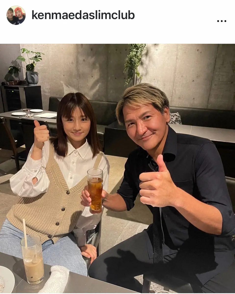 【画像・写真】スリムクラブ真栄田　人気女性タレントとの久々の再会報告「やはり天才でした」