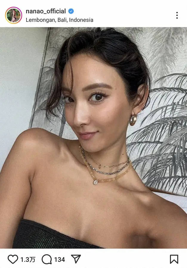 【画像・写真】菜々緒　もう夏？！褐色肌美鎖骨ショット披露　ファン大興奮「めっちゃ素敵」「セクシー」「美しい」