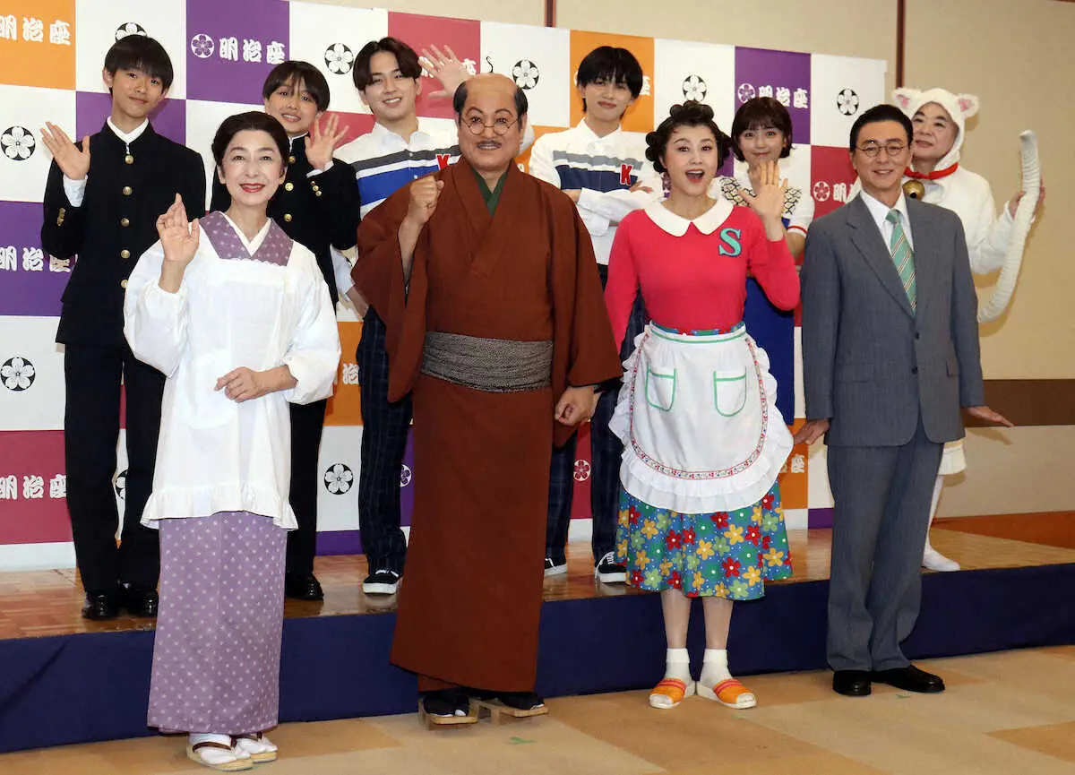 【画像・写真】藤原紀香　新しいサザエでございま～～す　主演舞台「サザエさん」5日初日