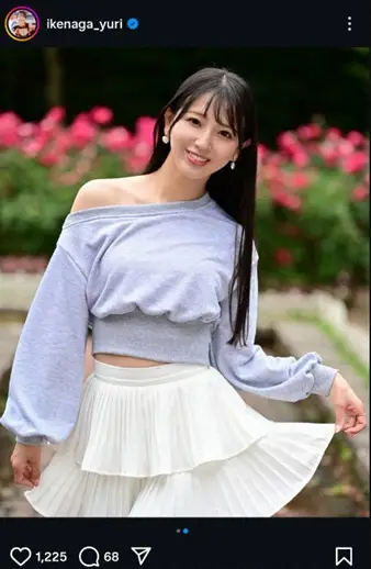 【画像・写真】“元アイドル”29歳レースクイーン・池永百合　白のミニスカ姿披露に「めちゃくちゃかわええ」