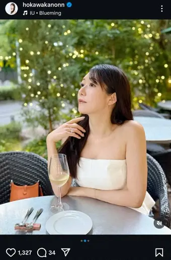 【画像・写真】“美しすぎる気象予報士”穂川果音　私服の夏服、白のベアトップ姿公開に「夏天使、降臨」「今日も素敵」