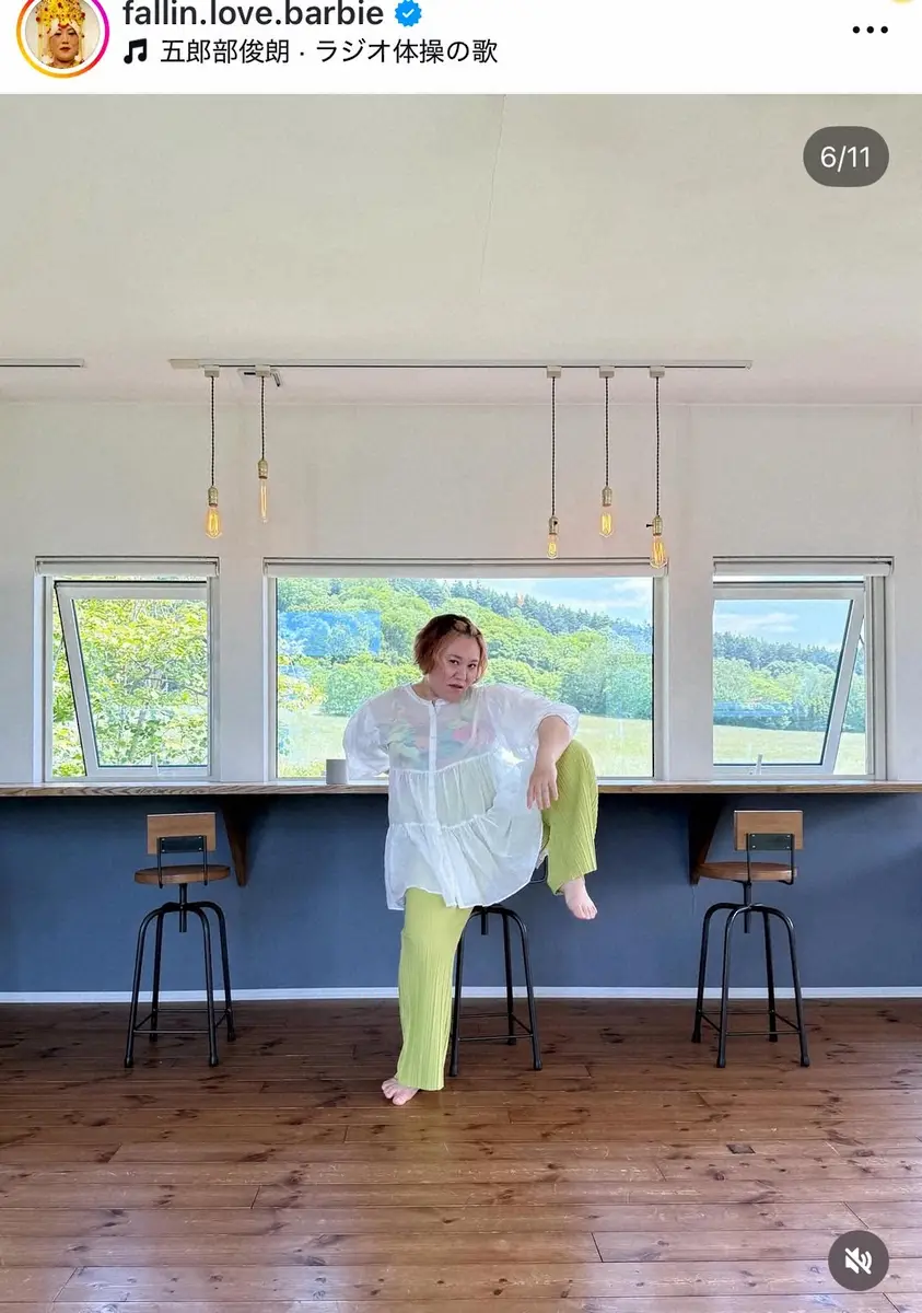 【画像・写真】バービー　地元・北海道へ弾丸帰省　夫撮影の写真に「ツッコミどころ満載」「ステキ」の声