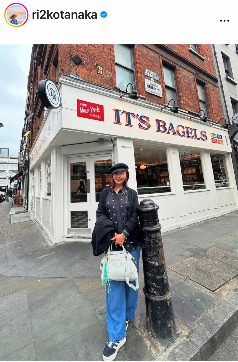 【画像・写真】53歳・田中律子　「日本から14時間フライト」愛娘が住むロンドンへ「たくさん歩いた1日」