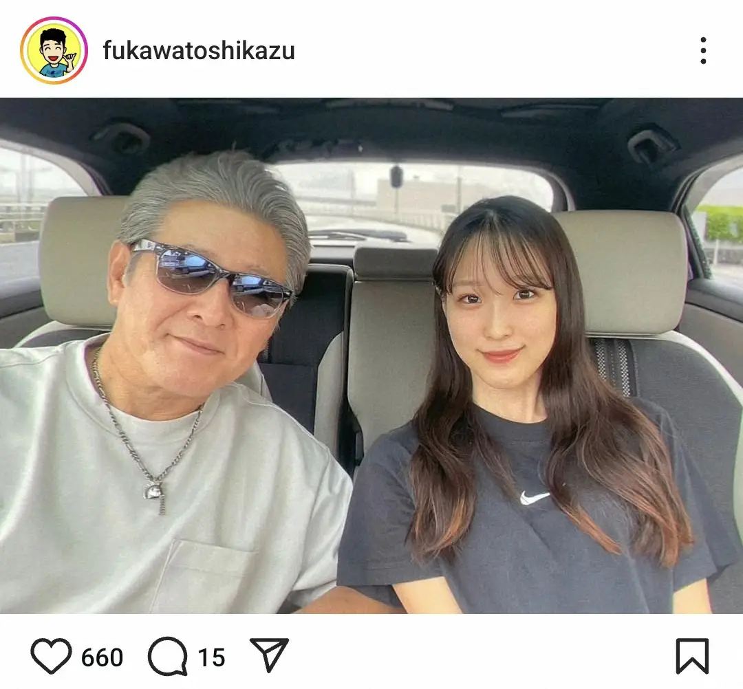 【画像・写真】布川敏和　グラフィックデザイナーの次女と仲良し親子ショット披露「おキレイですね」「お母さんそっくり」