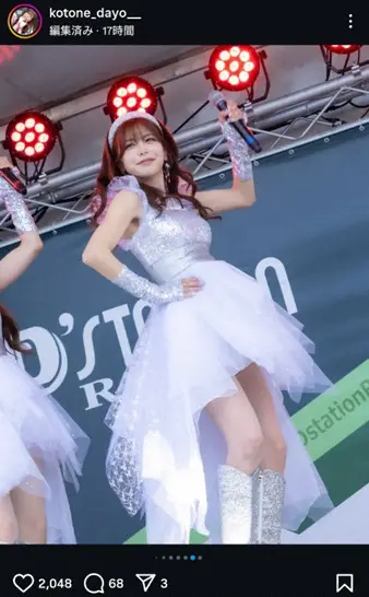 【画像・写真】“デカ盛り№1レースクイーン”水瀬琴音　ミニスカ・ホワイト衣装姿を披露に「天使」「超カワイイ」