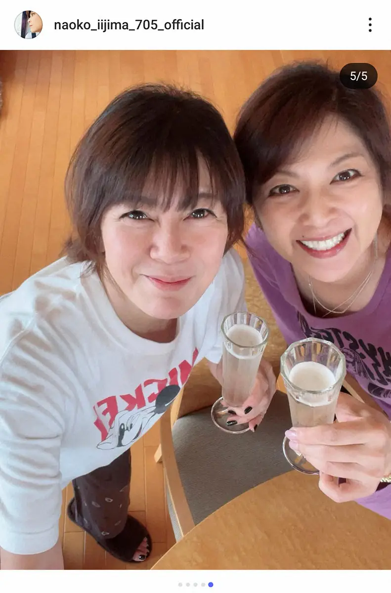 【画像・写真】飯島直子　金曜夜に「心友」女優とおうちデート　「ふたりとも可愛すぎる」「見てるだけで癒される」と反響