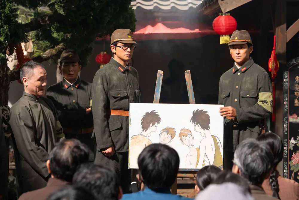 【画像・写真】【明日17日のあんぱん】第57話　泣かすつもりが何故か笑い…嵩＆健ちゃん紙芝居第1作「双子の島」披露