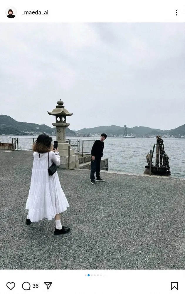 【画像・写真】ホントに“梨園の妻”？白ワンピの前田愛41歳が可愛すぎる！「メガネっ娘姿も素敵」「女子でもほれる」