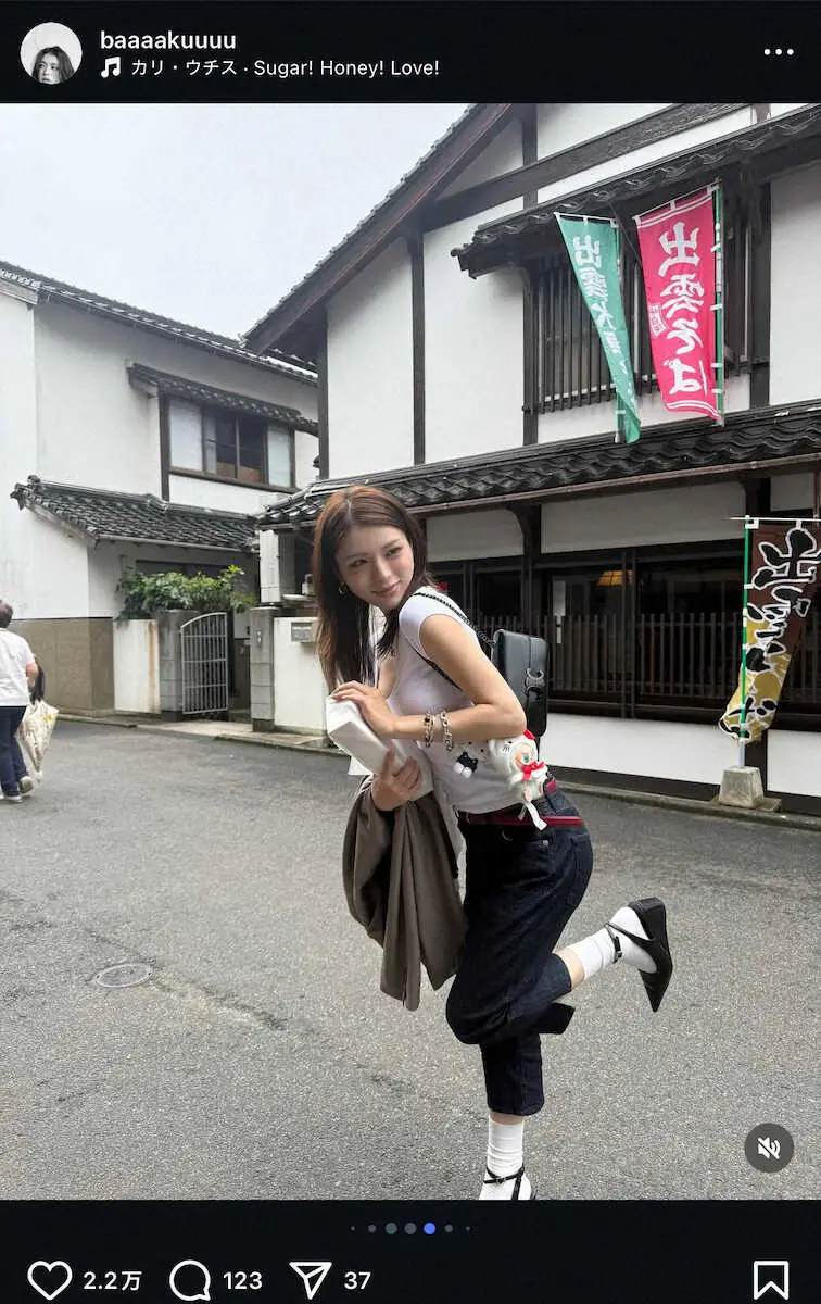 【画像・写真】“ジェンダーレスモデル”井手上漠　祖父母の金婚式で出雲へ！大人カジュアル姿に「綺麗」「魅力的」の声