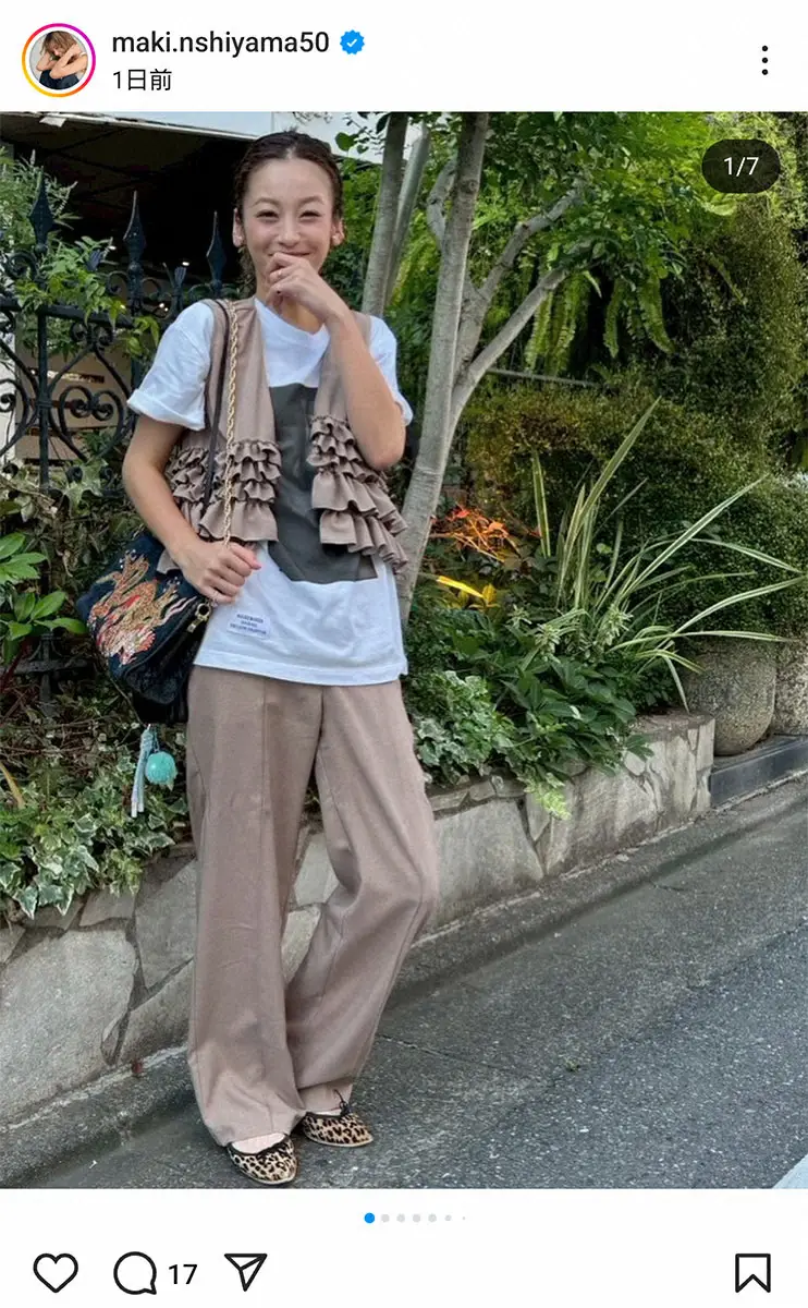 【画像・写真】39歳・西山茉希　ネット情報より身長が2センチ高いと明かす「上京してから20年…もう止まるよね」