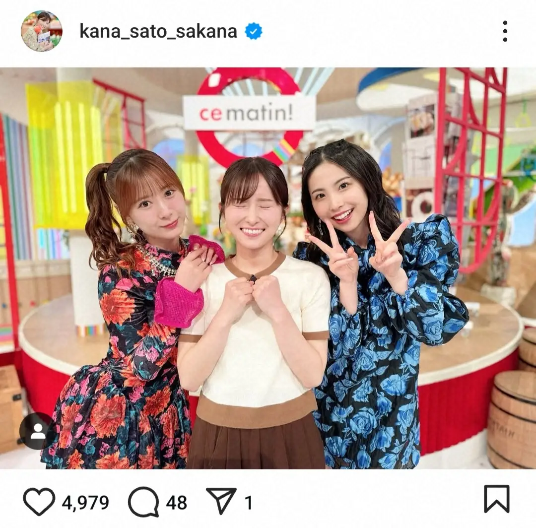 【画像・写真】佐藤佳奈アナ　グループ卒業を控えるハロプロアイドルとの3S披露で感激「とんでもない迫力でした…！！」