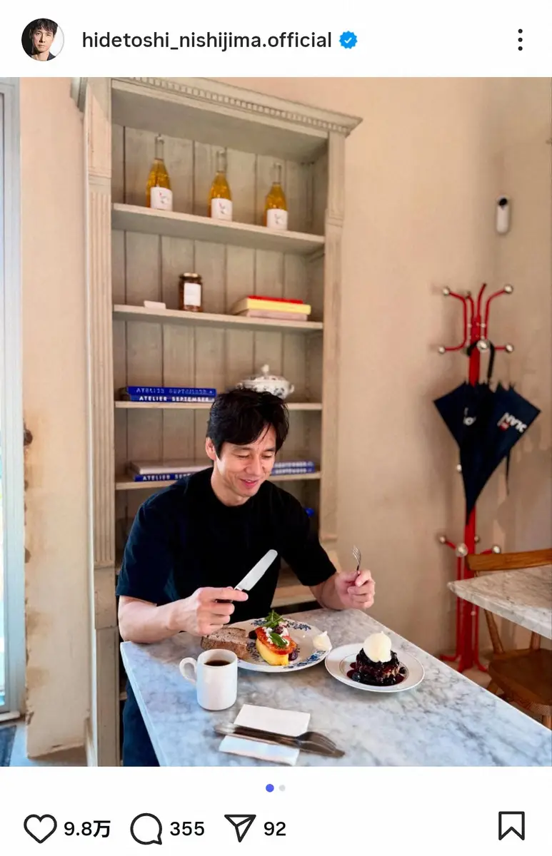 【画像・写真】西島秀俊のギャップがたまらない！　スイーツ目の前にほほ笑む姿にファン興奮「最高」「なんて幸せそう！」