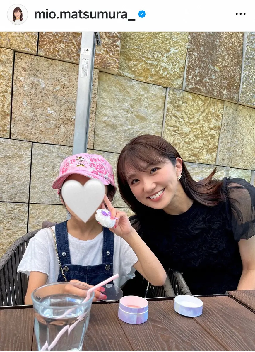 【画像・写真】フジ松村未央アナ　39歳誕生日に「悔いの残らないよう全力で大切に毎日を」　愛娘との2Sも公開