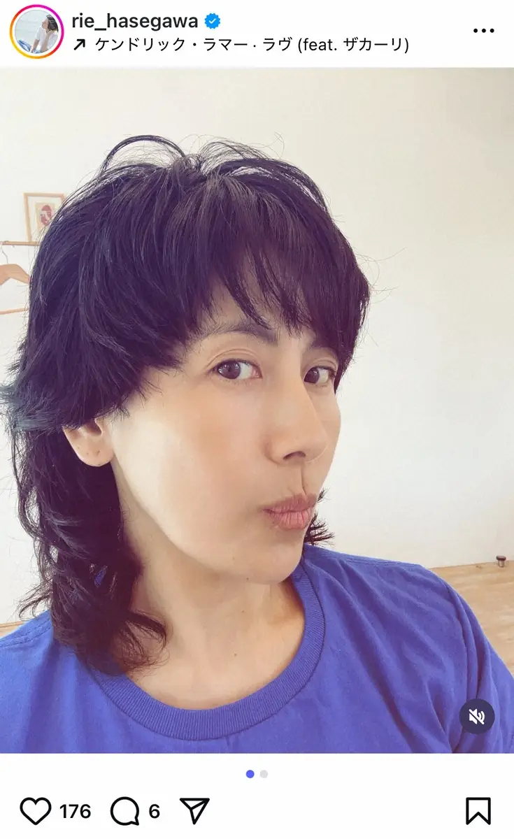 【画像・写真】長谷川理恵51歳　「ワイルドウルフちゃん」夏の新ヘア披露　ファン絶賛「あら素敵」「お似合いです」