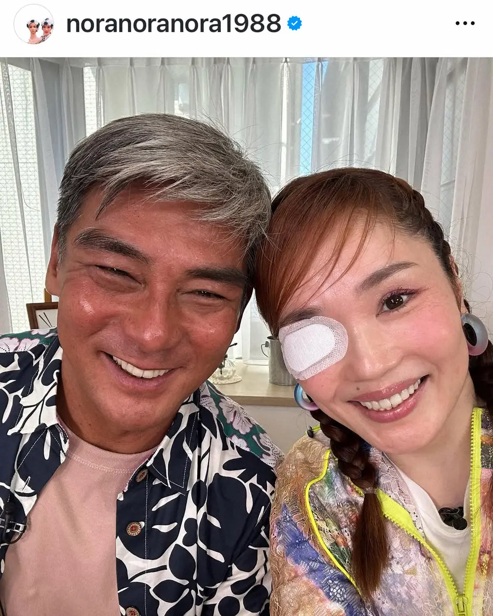 【画像・写真】平野ノラ　眼帯姿で「ノリノリ」「独眼竜ノラ」　心配の声相次ぐ「大丈夫ですか？」「心配です」の声