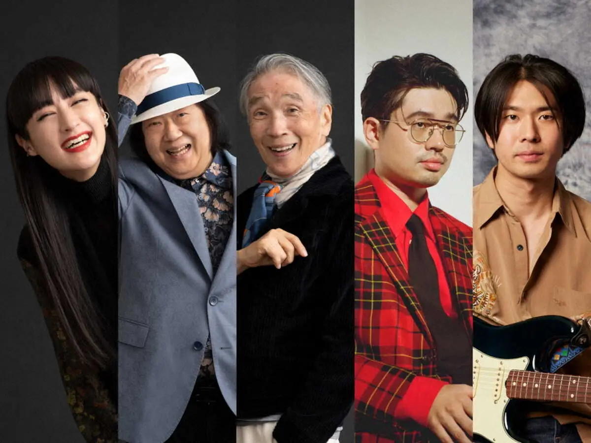 【画像・写真】（左から）シシド・カフカ、ミッキー吉野、堺正章、ハマ・オカモト、澤竜次（ビルボードライブ写真提供）
