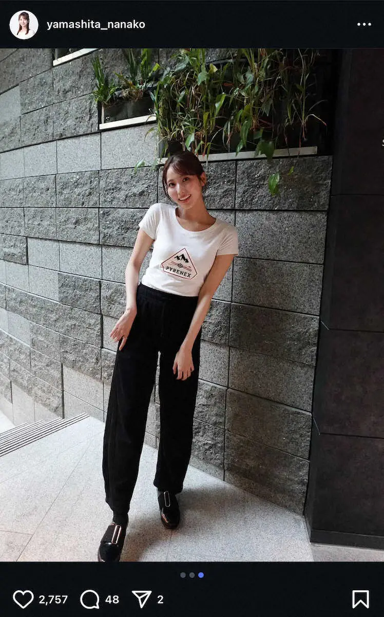 【画像・写真】福岡の美人タレント　スウェットパンツのカジュアルコーデ！「九州美人」「可愛い笑顔素敵」の声