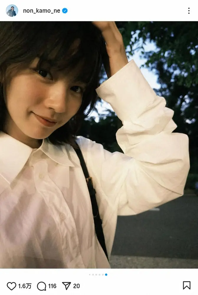 【画像・写真】「アップがまた可愛い」のん31歳　私服のミニ丈コーデにファン「足細ーい！」「かわいさ正解すぎる」