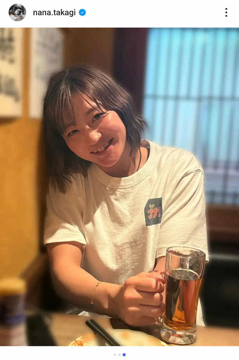 【画像・写真】高木菜那さん　仲良し金メダリストと密着ショット　おそろ白T姿に「最高に可愛い」「このペア最強」の声