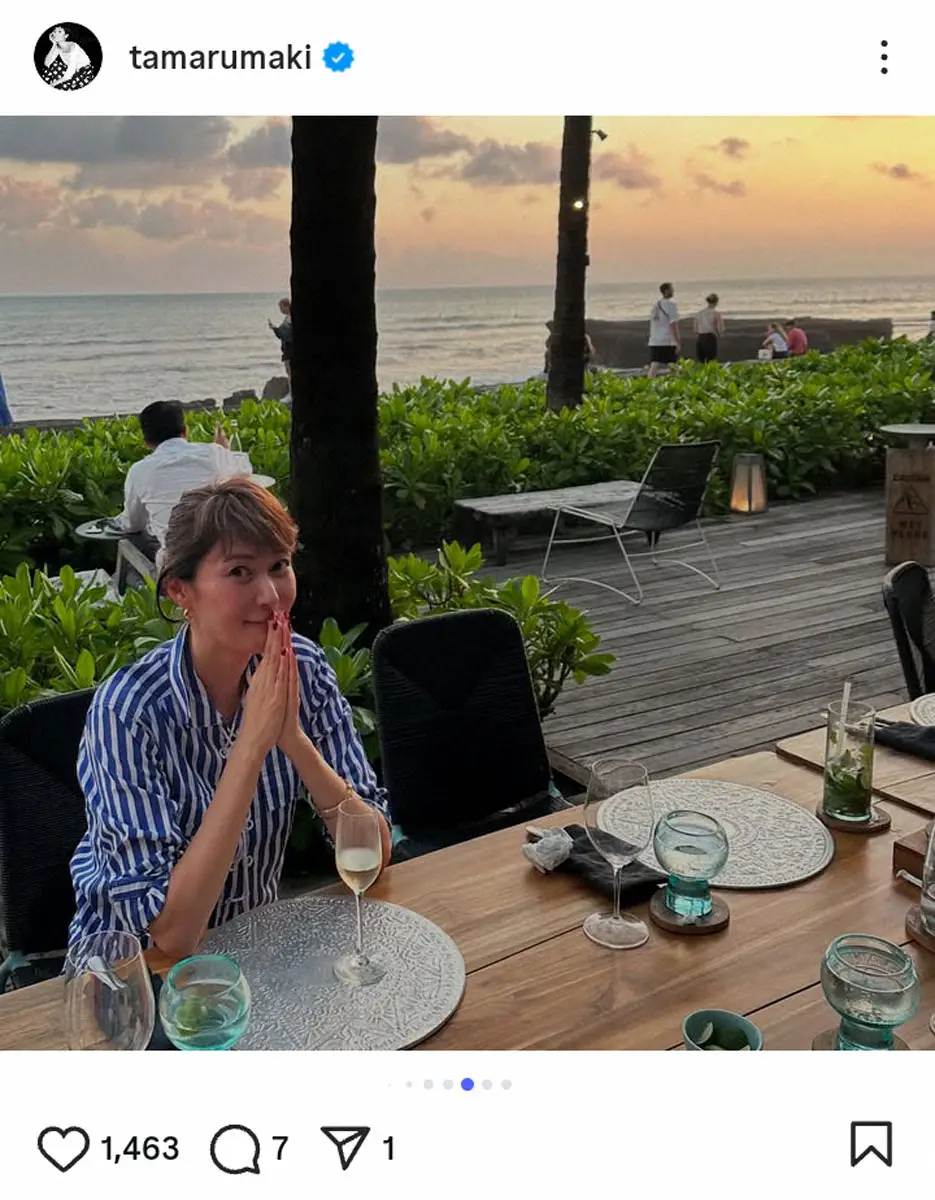 【画像・写真】田丸麻紀　「なんか老眼ぎみ、、、、、」リアルな見え方にファン共感「わかります」「あるあるです」