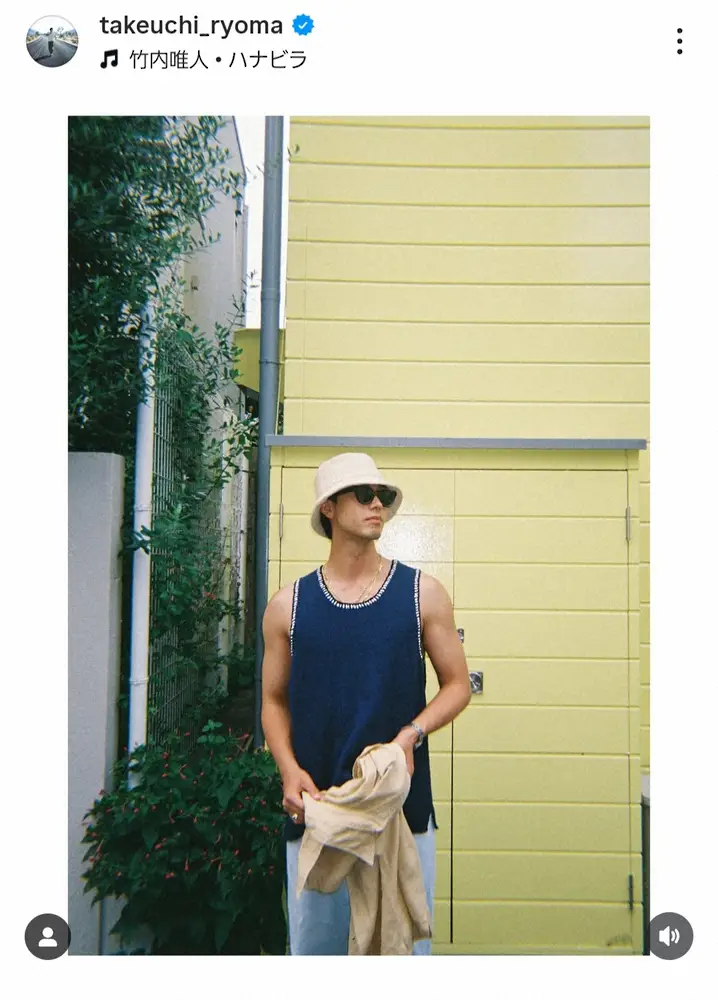 【画像・写真】竹内涼真　「タンクトップを召喚せよ」鍛え上げられた上腕にファン歓喜「惚れ惚れ」「イケメンすぎ」