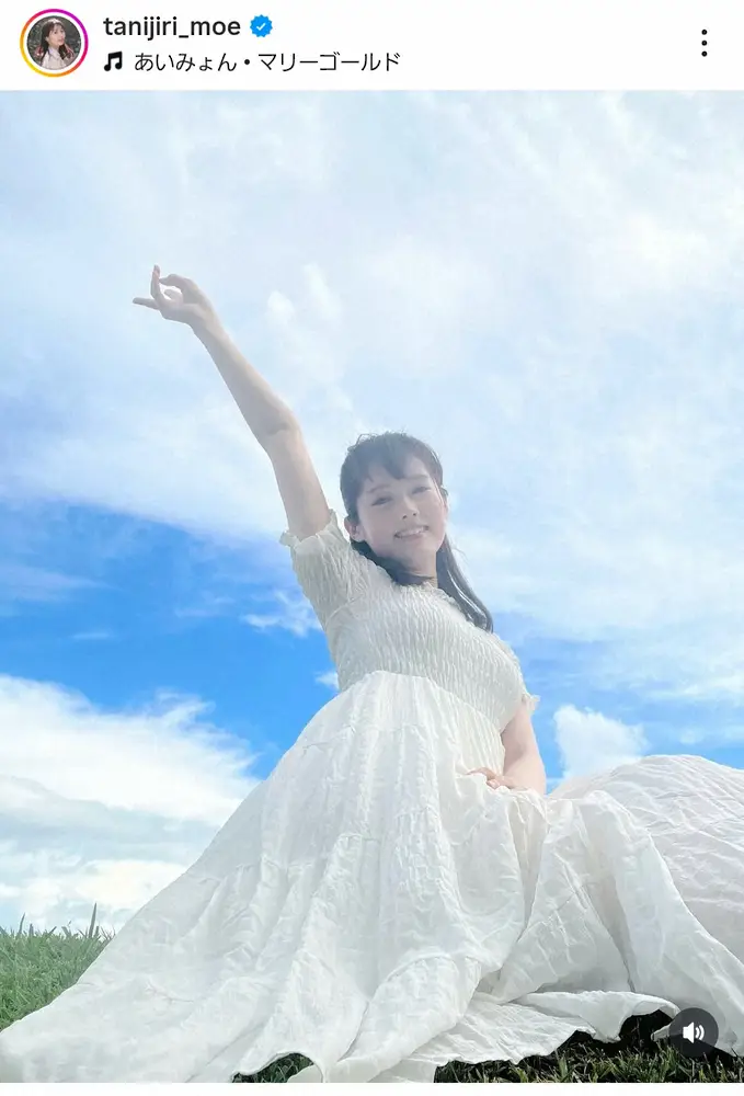 【画像・写真】“29歳差婚”谷尻萌アナ　「髪も短くしてさっぱり～」純白ワンピース姿にファン歓喜「妖精」「女神さま」