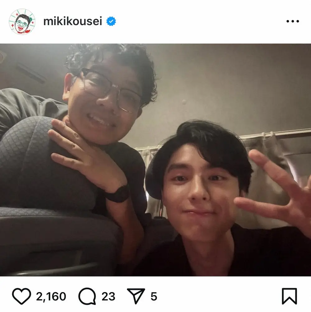 【画像・写真】ミキ・昴生　“今のおれのお気に入り”本田響矢に「昨日も帰りにお小遣いあげそうになった！」