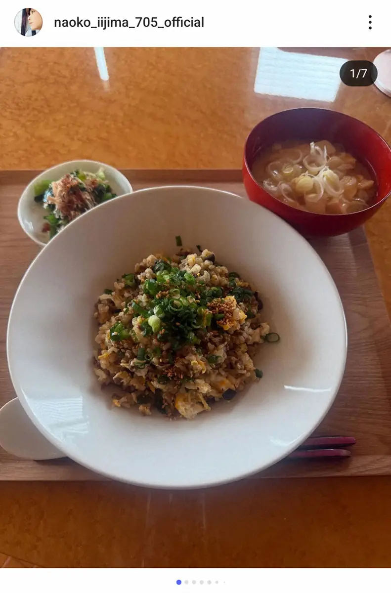 【画像・写真】飯島直子　朝食の「不味そう」な肉味噌チャーハンに反響！「おいしそうに見えるけど」「お料理上手」の声