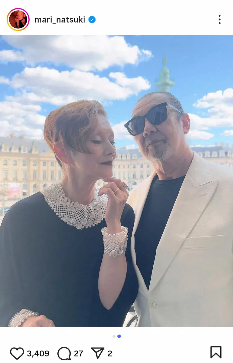 【画像・写真】夏木マリ　まるで映画のよう！豪華夫婦2Sを“動物風”に加工すると…雰囲気溢れる姿に「素敵すぎる」の声