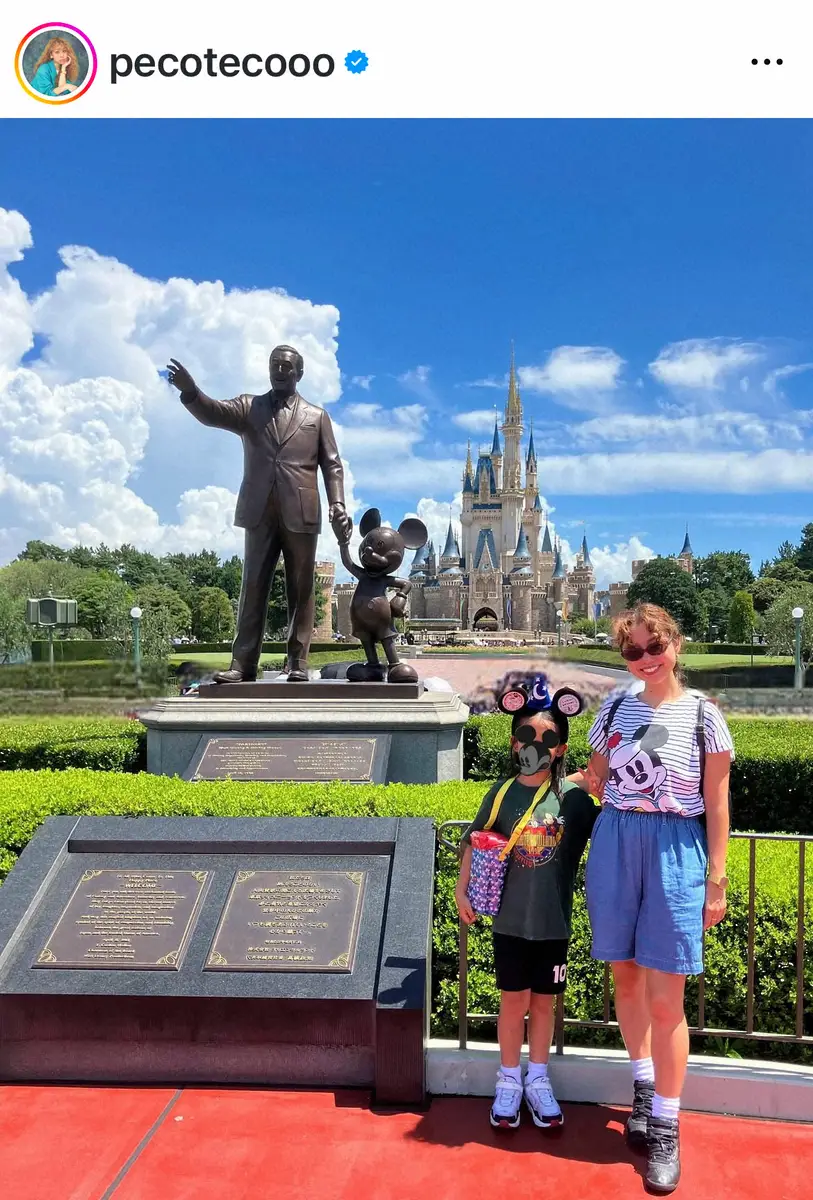 【画像・写真】peco　愛息誕生日記念に豪華プラン　母子でディズニー満喫「息子がもう7歳なんて早すぎてびっくり！」