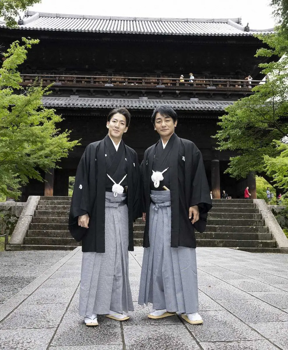 【画像・写真】片岡愛之助と尾上右近　石川五右衛門ゆかりの地で歌舞伎版「ルパン三世」へ意気込み