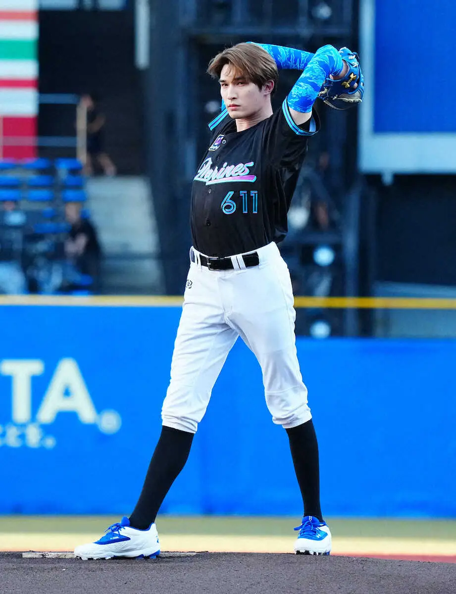 【画像・写真】SixTONESジェシー“大暴投”にマリンどよめき「2球目いきます？」にファン爆笑「また来週来ます」