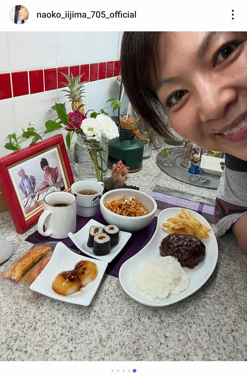 【画像・写真】飯島直子　父の命日に「大好物を全部用意しました」　手料理の数々に「素敵な娘さん」「きっと喜んでる」