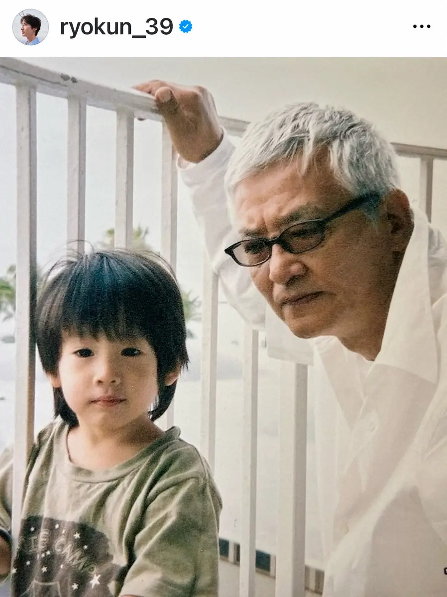 【画像・写真】緒形龍　祖父・緒形拳さんの誕生日に2Sでメッセージ「あなたはいつも私のヒーロー」