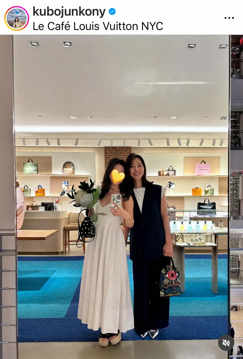 【画像・写真】NY在住の久保純子　17歳次女がそっくりすぎる！　「むっちゃ似てますね」「姉妹にしか見えない」の声