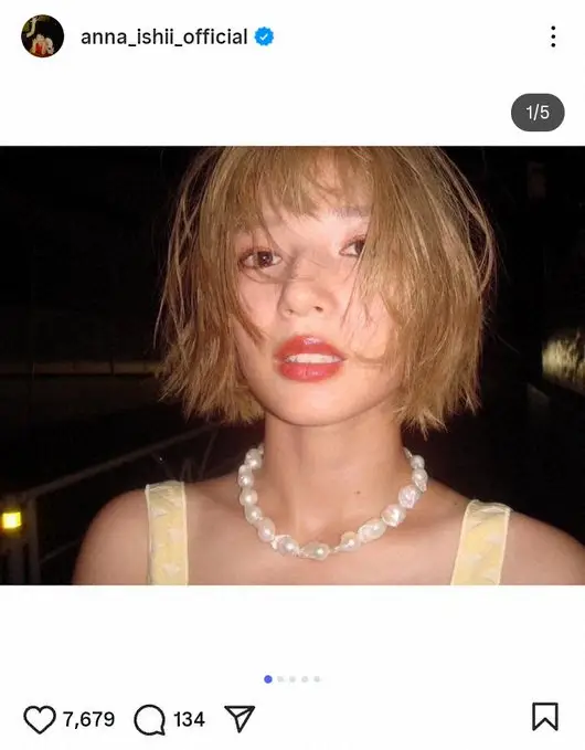 【画像・写真】石井杏奈「イメチェーーーン」イメージ激変の金髪姿が話題「めっちゃ似合ってる」「可愛すぎて尊い」の声