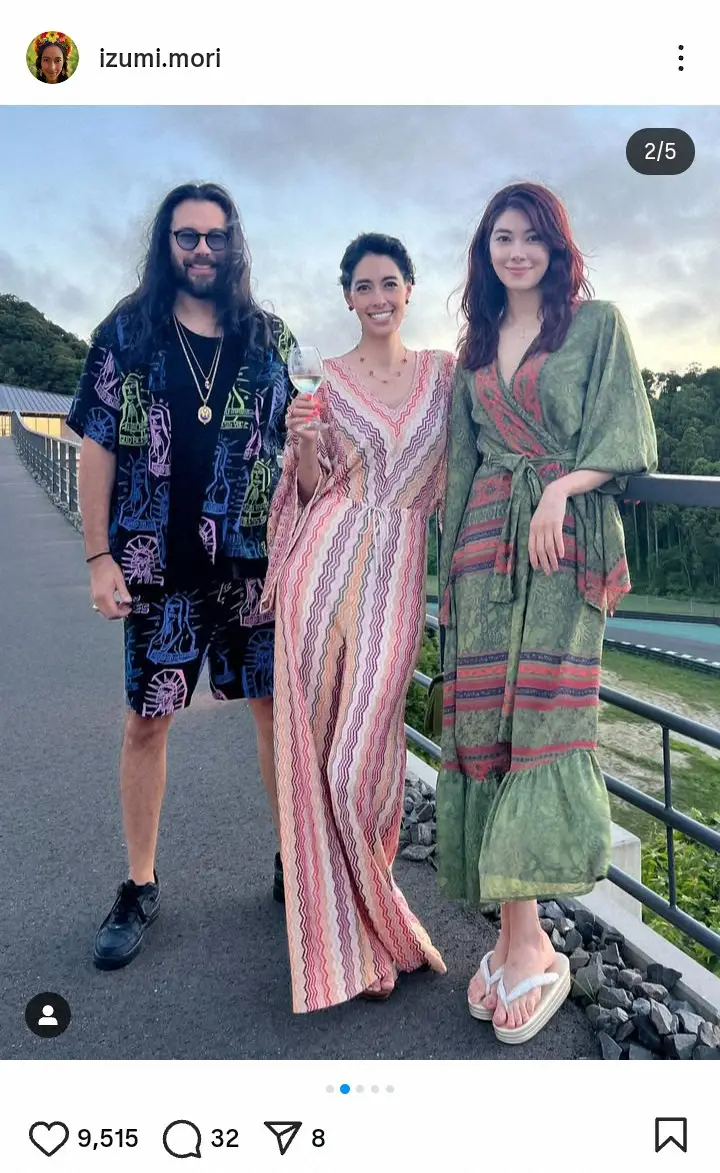 【画像・写真】森泉　人気モデルの妹＆ファッションデザイナーの兄と“夜遊び”3ショットに「素敵」「美しすぎる」の声