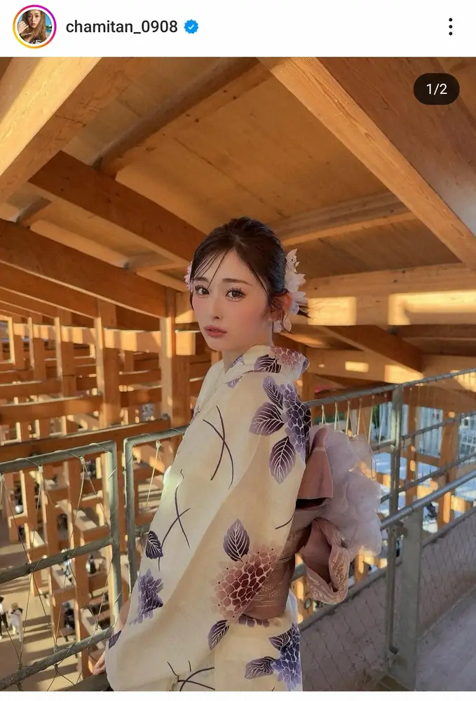 【画像・写真】ゆうちゃみ　「今年初ゆかた」雰囲気ガラリ！清楚な和服姿にファン歓喜「美しすぎ」「惚れてまうやろ」