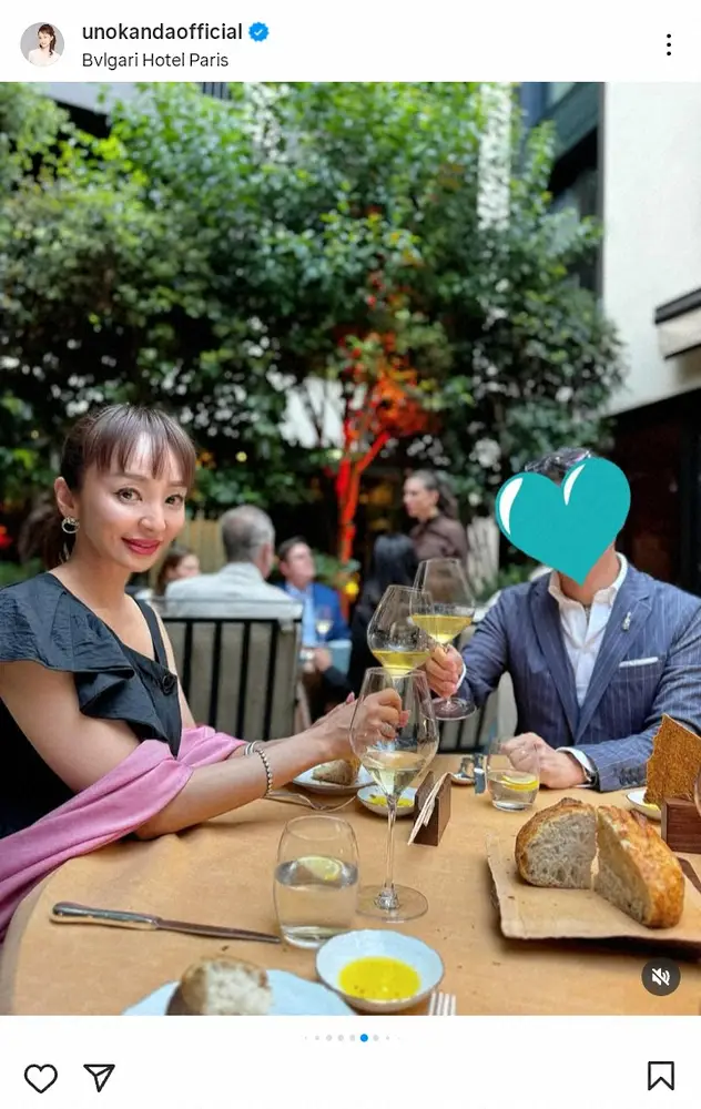 【画像・写真】神田うの　夏のバカンスでパリへ「今では旅先でお酒を飲む事も娘の許可制」優雅な家族ショット公開